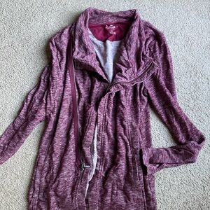 Bass Maroon Knit Jacket
